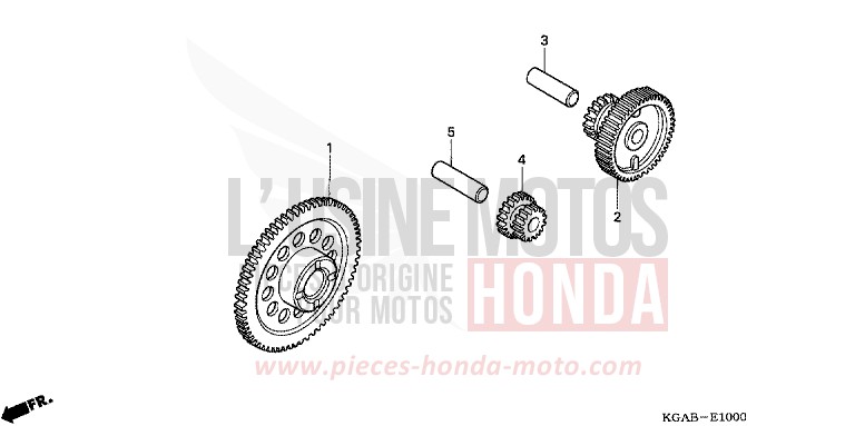 STARTING CLUTCH for CG125 TITAN ES FORCE SILVER METALLIC (NH411) from 2004